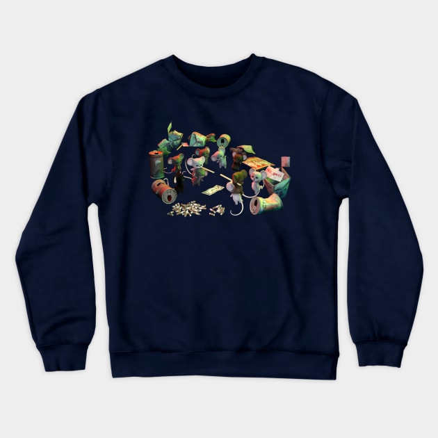 Mouse Joust Crewneck Sweatshirt by vonHobo